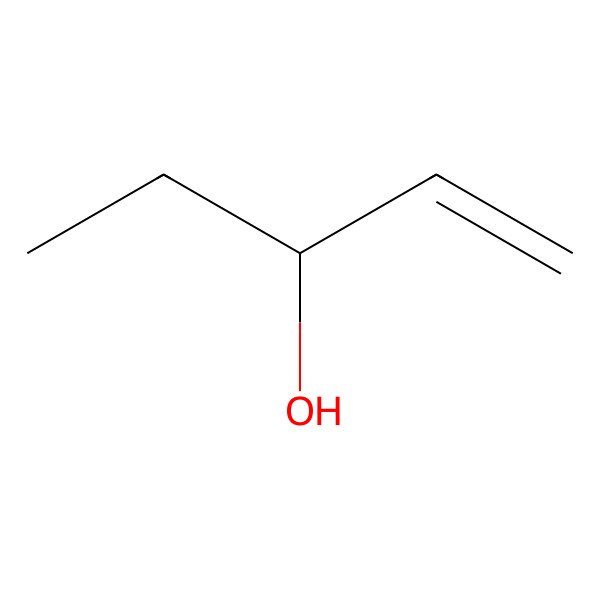 2D Structure of (S)-1-Pentene-3-ol