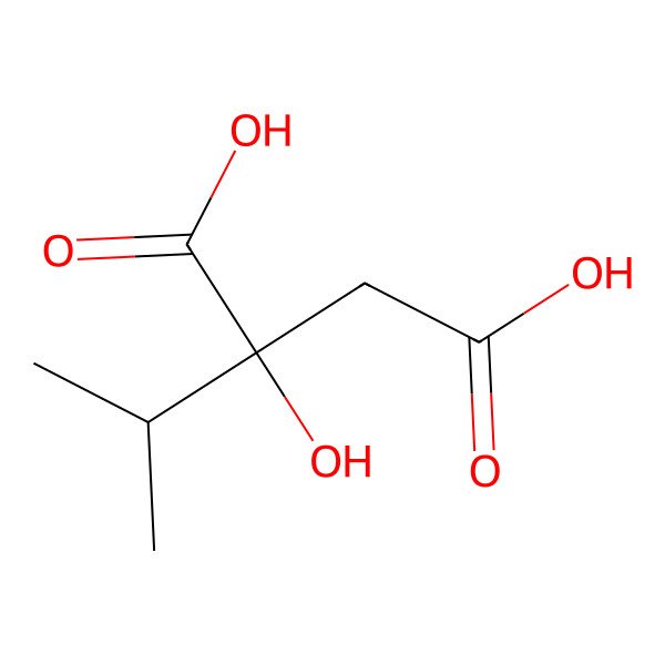2D Structure of (S)-2-Hydroxy-2-(isopropyl)succinic acid