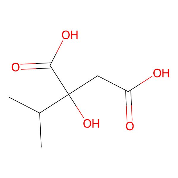 2D Structure of (S)-2-Hydroxy-2-(isopropyl)succinic acid 2D Structure of (S)-2-Hydroxy-2-(isopropyl)succinic acid