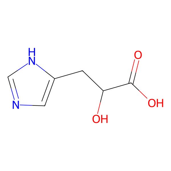 2D Structure of (S)-2-hydroxy-3-(1H-imidazol-4-yl)propanoic acid