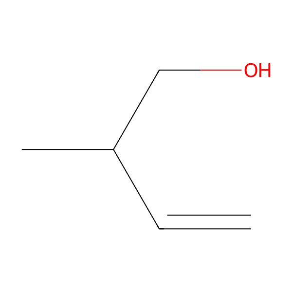 2D Structure of (S)-2-Methyl-3-butene-1-ol