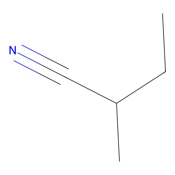 2D Structure of (S)-(+)-2-Methylbutyronitrile 2D Structure of (S)-(+)-2-Methylbutyronitrile