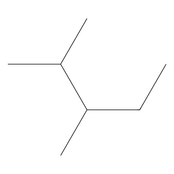 2D Structure of 2,3-Dimethylpentane, (S)-