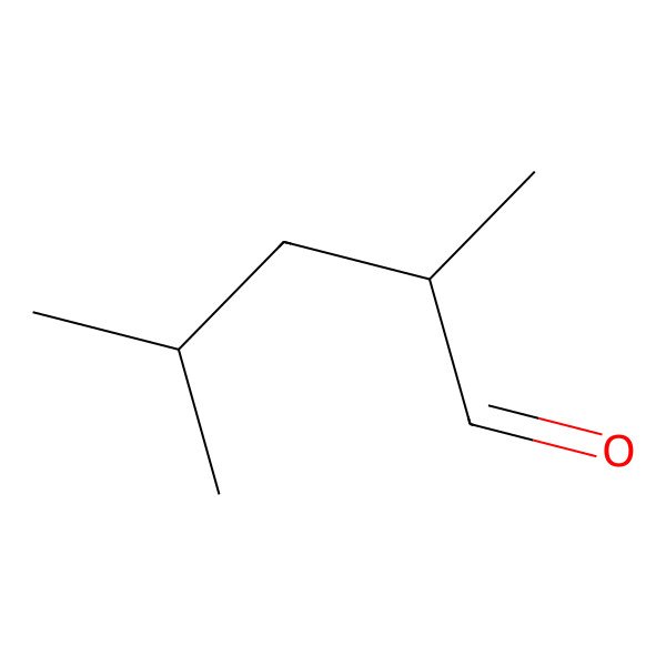 2D Structure of (2S)-2,4-dimethylpentanal