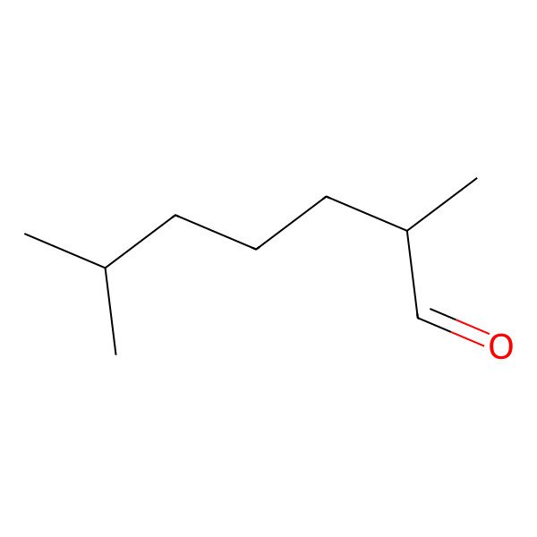 2D Structure of (S)-2,6-Dimethylheptanal