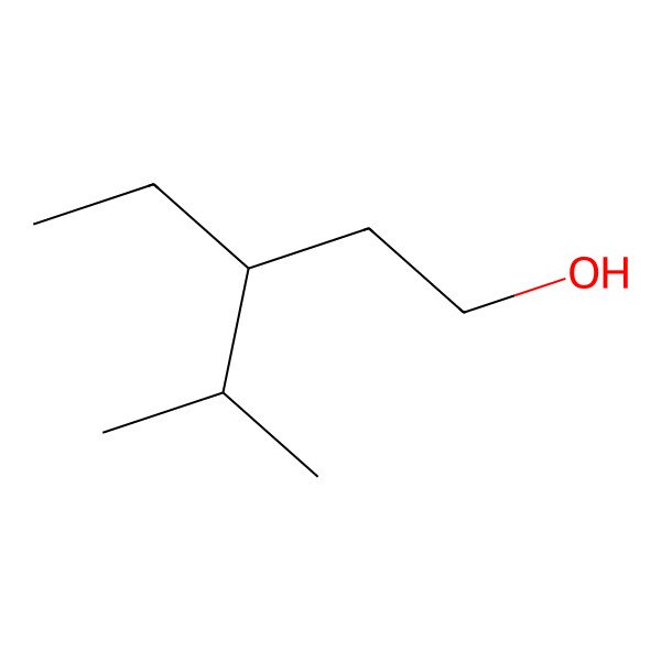 2D Structure of (S)-3-Ethyl-4-methylpentanol