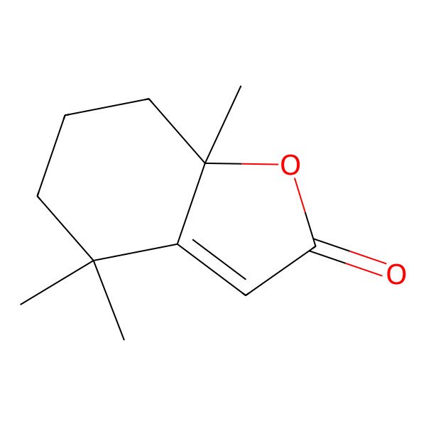2D Structure of (S)-4,4,7a-Trimethyl-5,6,7,7a-tetrahydrobenzofuran-2(4H)-one