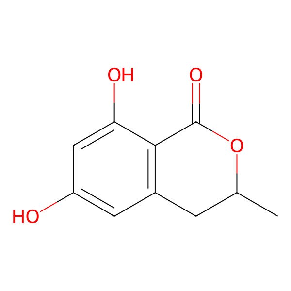 2D Structure of (S)-6,8-Dihydroxy-3-methyl-3,4-dihydroisocoumarin 2D Structure of (S)-6,8-Dihydroxy-3-methyl-3,4-dihydroisocoumarin