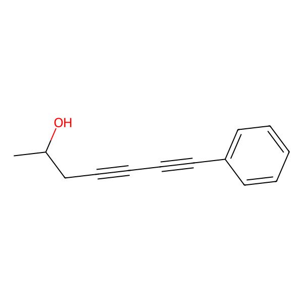 2D Structure of (S)-7-Phenyl-4,6-heptadiyne-2-ol