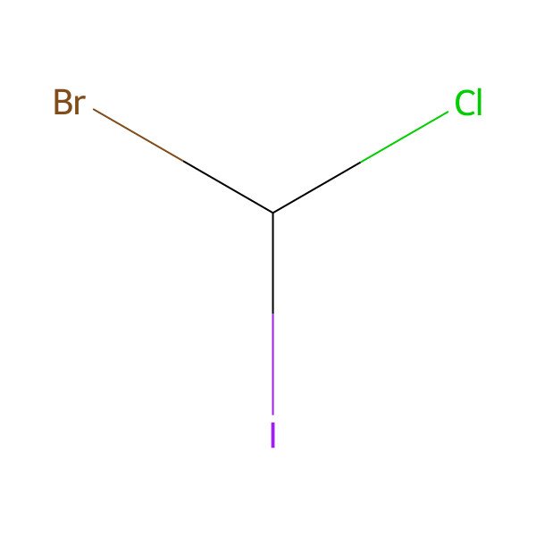 2D Structure of (s)-Bromochloroiodomethane