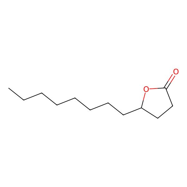 2D Structure of (S)-4-Dodecanolide