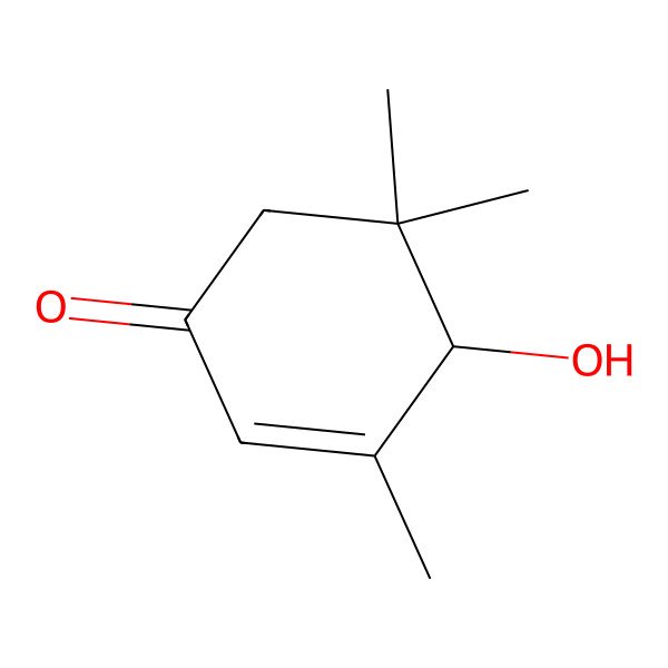 2D Structure of (S)-hydroxyisophorone