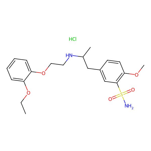2D Structure of (S)-Tamsulosin Hydrochloride