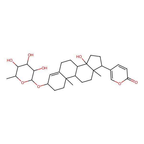 2D Structure of Scillarenin 3-O-rhamnoside