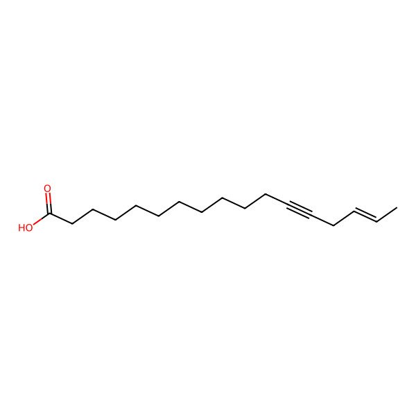 2D Structure of (E)-heptadec-15-en-12-ynoic acid