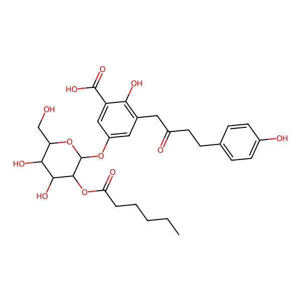 2D Structure of Scorzoneric acid