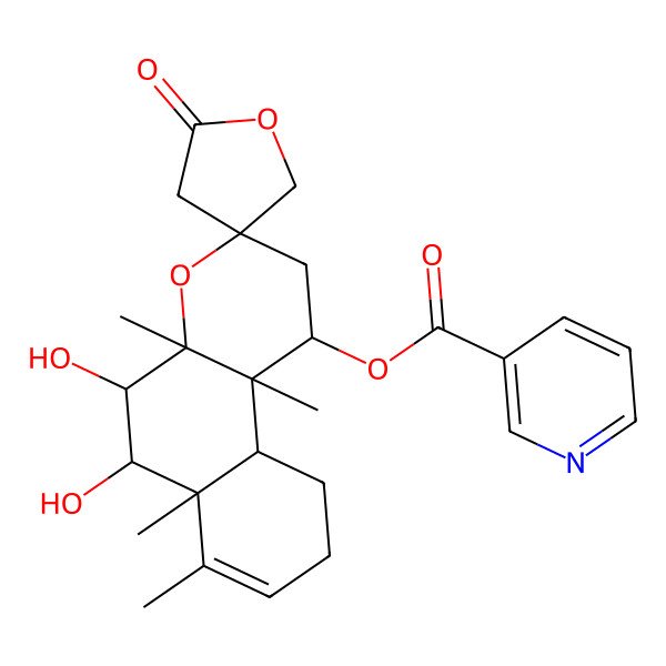 2D Structure of Scutebarbatine G