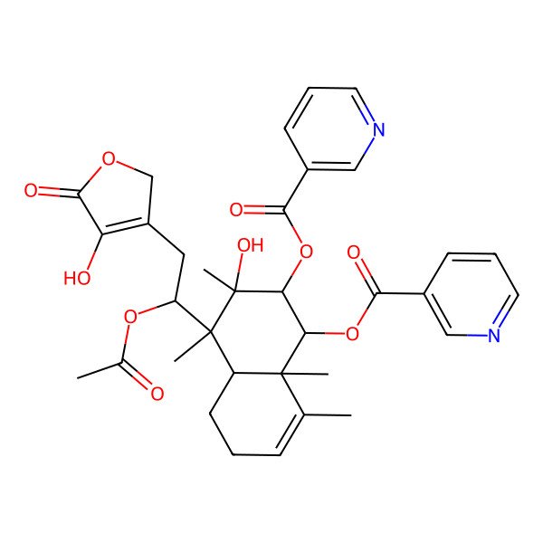 2D Structure of Scutebarbatine X 2D Structure of Scutebarbatine X
