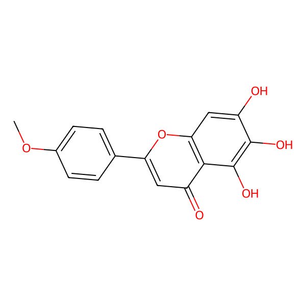 2D Structure of Scutellarein 4'-methyl ether