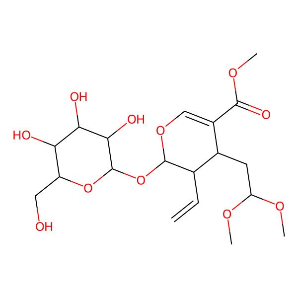 2D Structure of Secologanin dimethyl acetal 2D Structure of Secologanin dimethyl acetal