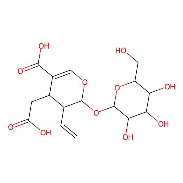 2D Structure of Secologanoside 2D Structure of Secologanoside