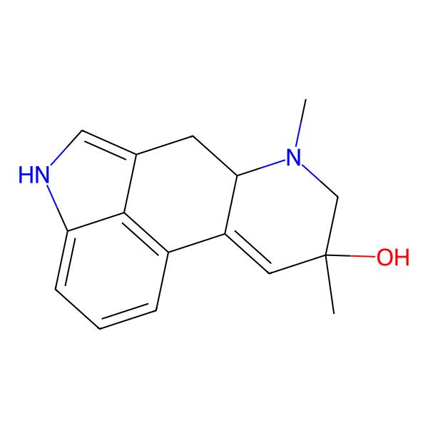 2D Structure of (8alpha)-9,10-Didehydro-6,8-dimethylergolin-8-ol