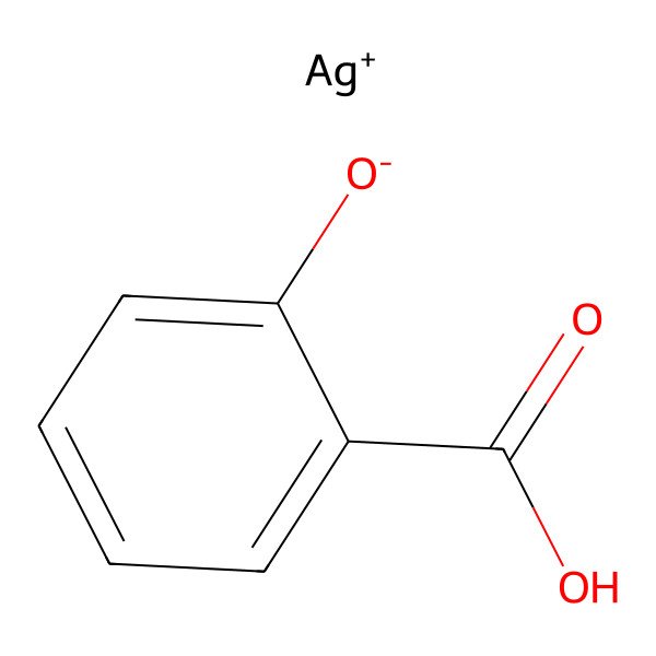2D Structure of (Salicylato-O1,O2)silver