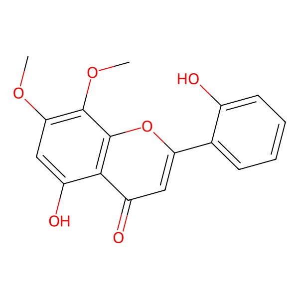 2D Structure of Skullcapflavone I