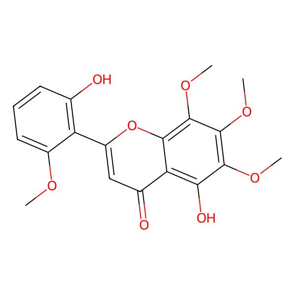 2D Structure of Skullcapflavone II 2D Structure of Skullcapflavone II