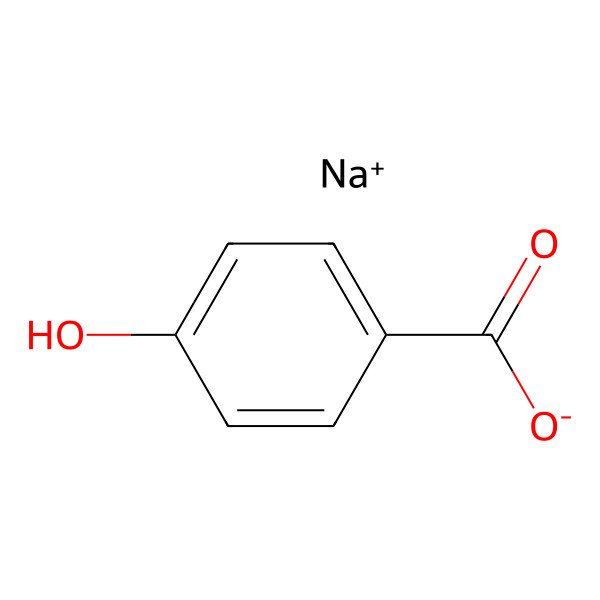 2D Structure of Sodium 4-hydroxybenzoate