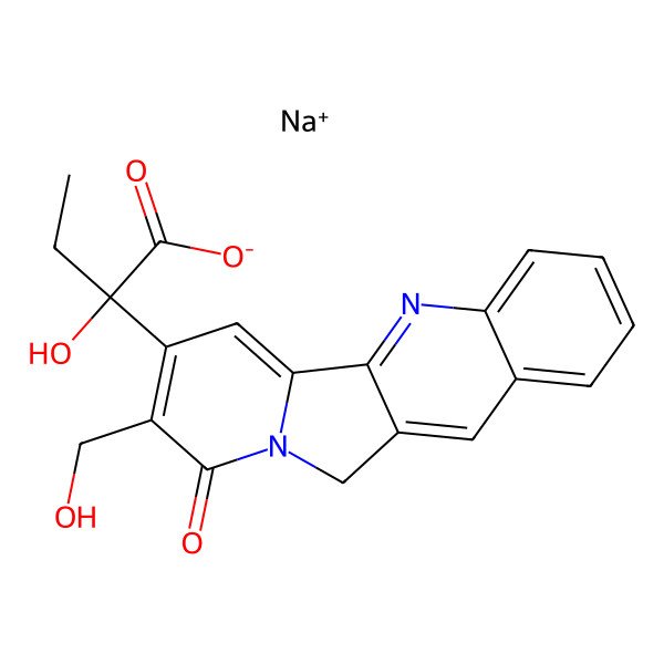 2D Structure of Camptothecin Sodium