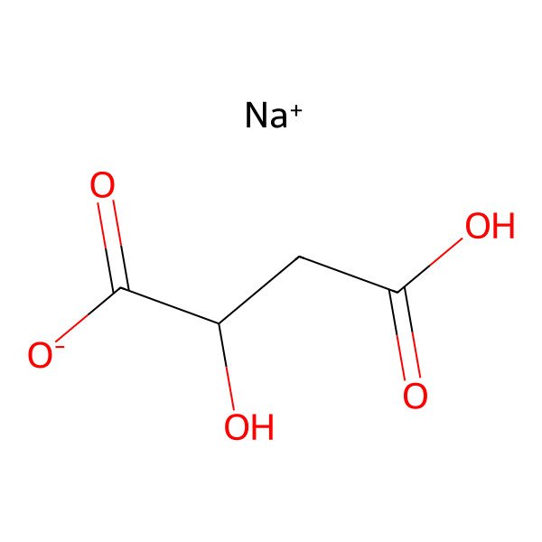 2D Structure of Sodium 3-carboxy-2-hydroxypropanoate