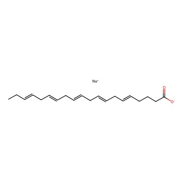 2D Structure of Sodium icosa-5,8,11,14,17-pentaenoate