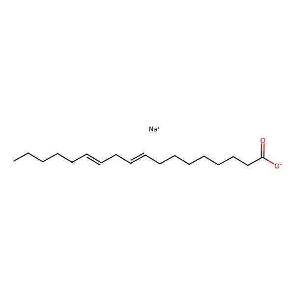 2D Structure of Sodium Linoleate