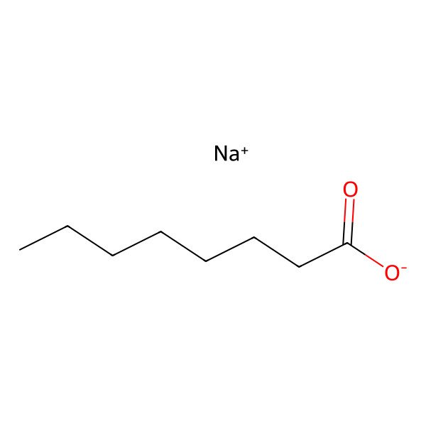 2D Structure of sodium octanoate