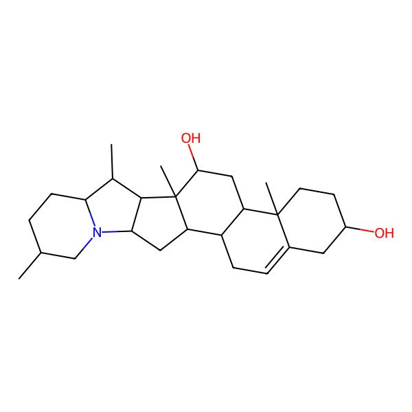2D Structure of Solanid-5-en-3beta,12alpha-diol