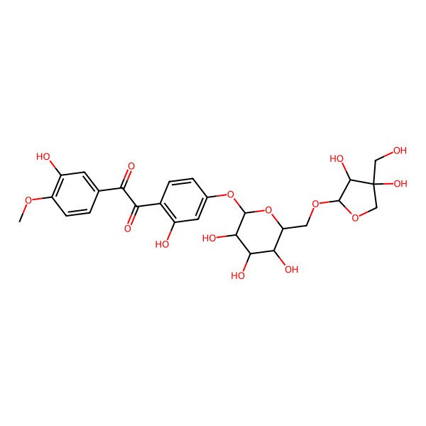 2D Structure of Sophodibenzoside A