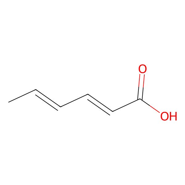2D Structure of Sorbic Acid