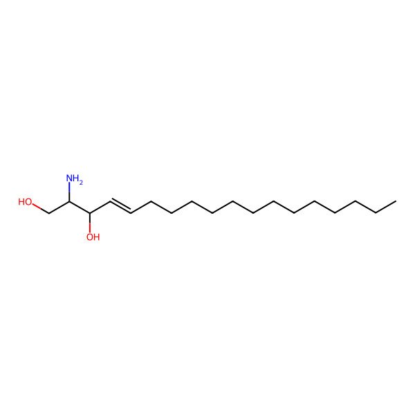 2D Structure of Sphingosine