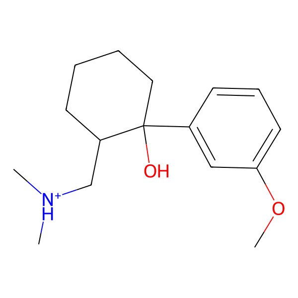 2D Structure of (S,S)-tramadol(1+)