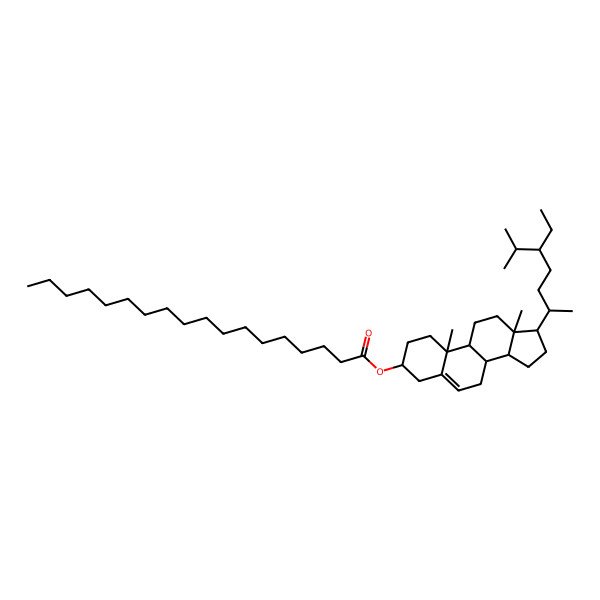 2D Structure of Stigmast-5-en-3-ol, octadecanoate, (3beta)-