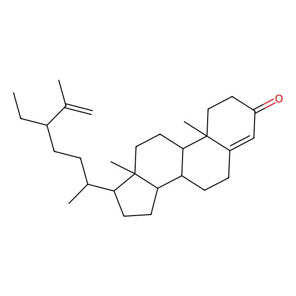 2D Structure of Stigmasta-4,25-dien-3-one 2D Structure of Stigmasta-4,25-dien-3-one