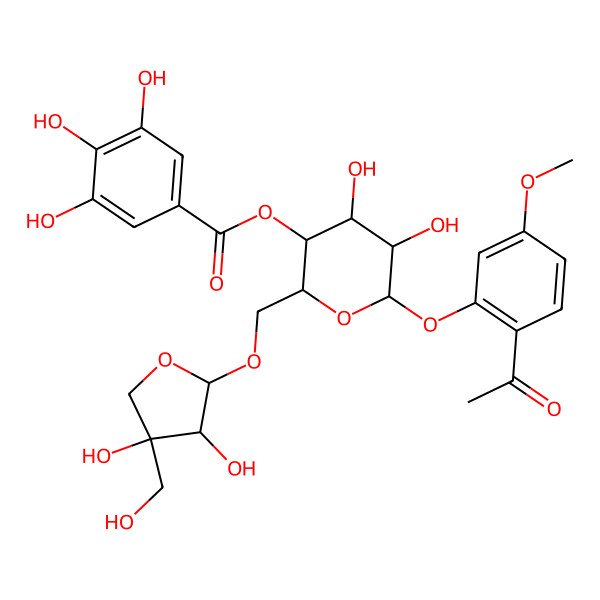 2D Structure of Suffruticoside B 2D Structure of Suffruticoside B