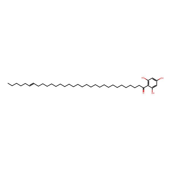 2D Structure of (Z)-1-(2,4,6-trihydroxyphenyl)dotriacont-26-en-1-one