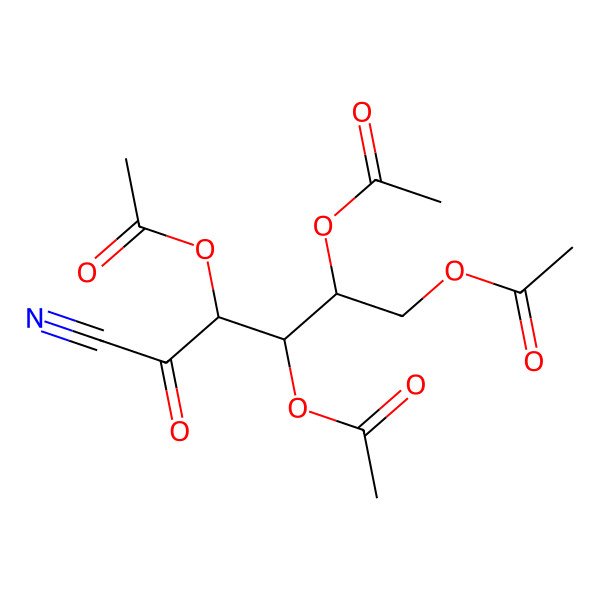 2D Structure of Tetraacetyl-d-xylonic nitrile 2D Structure of Tetraacetyl-d-xylonic nitrile