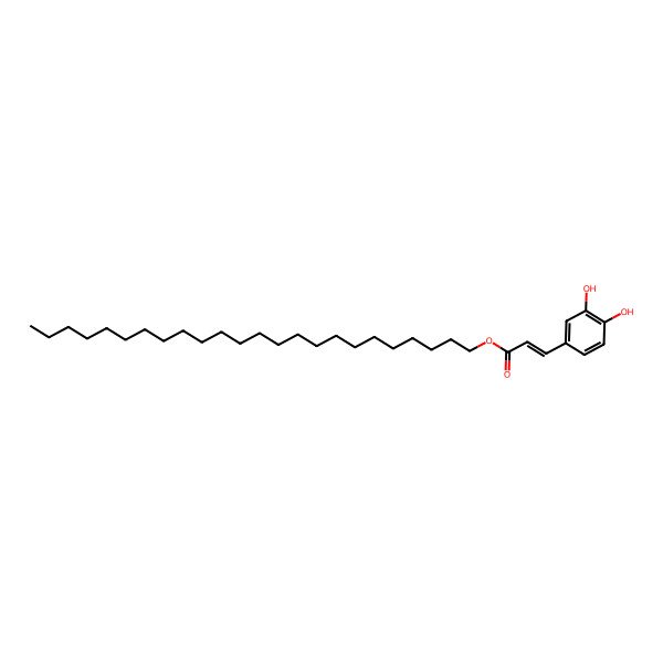 2D Structure of Tetracosyl 3-(3,4-dihydroxyphenyl)prop-2-enoate