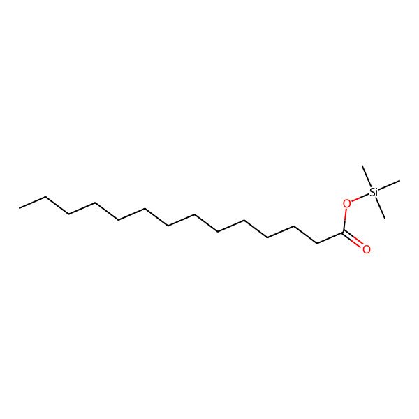 2D Structure of Tetradecanoic acid, trimethylsilyl ester