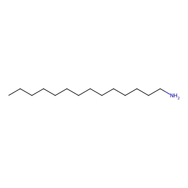 2D Structure of Tetradecylamine