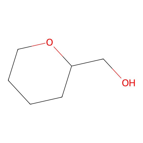 2D Structure of Tetrahydropyran-2-methanol