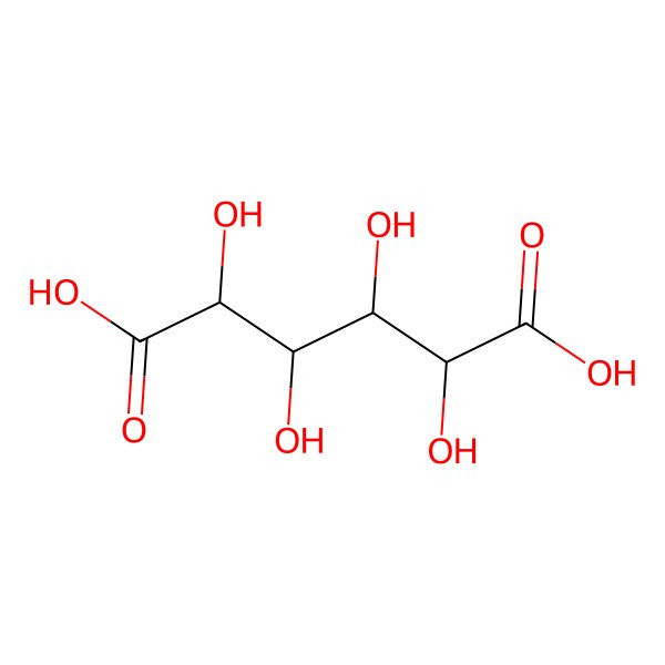 2D Structure of Tetrahydroxyadipic acid